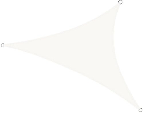 COOL AREA Sonnensegel Wasserdicht Dreieckig 4x4x4m Sonnenschutz UV Schutz Windschutz,Geeignet für Außenbereiche wie Garten und Balkone,Terrasse,Creme weiß