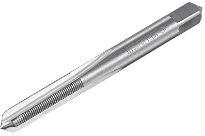 sourcing map Gewindebohrmaschine M6x0,5 Metrisch Linksgewindebohrer HSS (Schnellarbeitsstahl) Unbeschichtet 3 gerade Schneiden Gewindebohrer H2 Toleranz