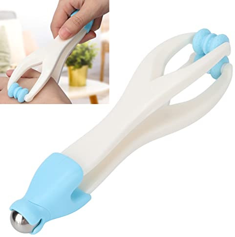 Finger- und Handmassagegerät, 2-in-1-Akupunkt-Massagegerät für Fingergelenke, Stressabbau, Durchblutung, Akupressur-Massagerolle für die Durchblutung, Stressabbau(Blau)