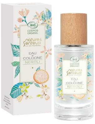 NATURE & SENTEURS - Eau de Cologne Bio Néroli 50ml - Parfum Féminin - Cologne aux notes Douces et Fraîches - Fabrication Française
