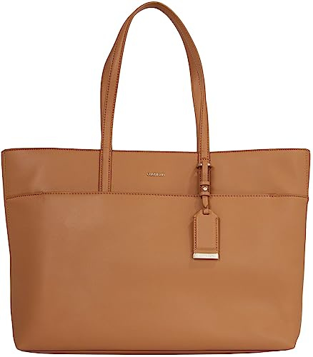 Calvin Klein Damen Tote Bag Tasche Shopper Mittelgroß, Braun (Brown Sugar), Onesize