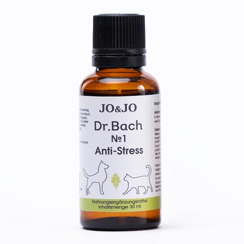 JO&JO Bachblüten Original Tropfen nach Dr. Bach Anti-Stress - Zu Ihrem Haustier, Für Hunde, Katzen - 30 ml