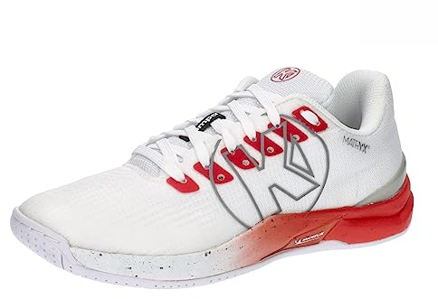 Kempa Attack Pro 2.0 dam handbollsskor, sportskor, gymnastikskor, vit/röd, 37 EU, Vit röd, 37 EU