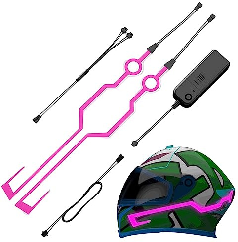 Huasean Striscia LED Caschi Moto, Spia Luminosa a LED per caschi da Moto, Luce LED per caschi da Moto per Moto, caschi da Bici