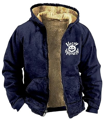 KONG JIMFAN Winterjacke Herren Imprägnierspray Jacke College Jacke Herren Warm Kapuzenjacke Herren Daunenjacke 3 In 1 Jacke Herren Poloshirt Herren Set Weste Schwarz Jacke Ohne Ärmel(Dark Blue,XXL)