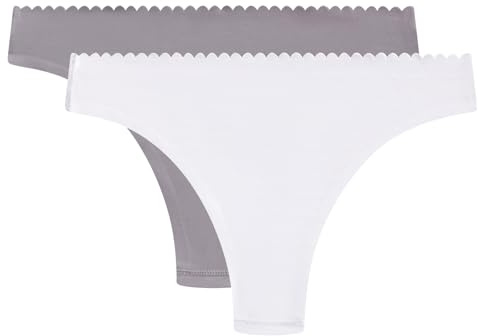 Dim Tanga (set om 2) dam, Vit/grå, S