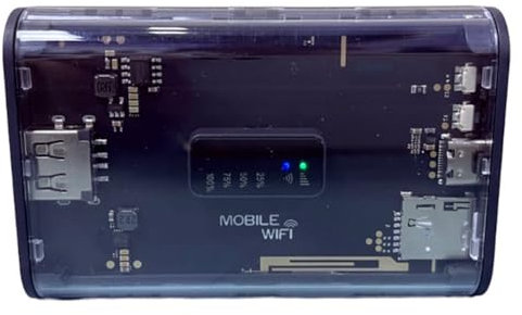 Huudngeje 5200mAh LTE Router Proteble Mini 4G Router 150Mbps Wireless Wi-Fi Outdoor Travel Hotspot SIM Card Slot EU Version Easy Install Easy to Use