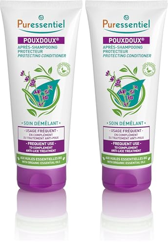 Puressentiel - Anti Poux - Après-Shampoing Protecteur Pouxdoux - Soin démêlant aux Huiles Essentielles Bio - Idéal en complément du traitement anti-poux - 200 ml