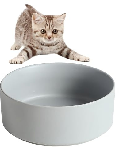 Keramischer Katzennapf, Katzennapf mit großem Fassungsvermögen (850ml), Katzenfressnapf, Fressnapf, Trinknapf für Haustiere, gesund und sicher, blei- und cadmiumfrei