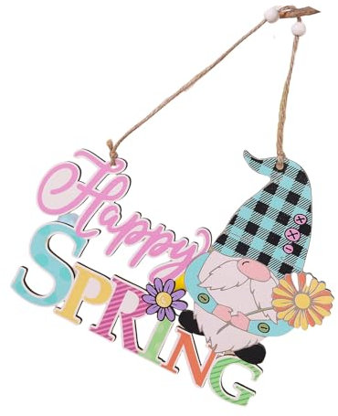 Holzschild zum Aufhängen, Osterschild, Türdekorationen für Ostern, Frühling, Party, Innen- und Außenbereich, Osterkranz