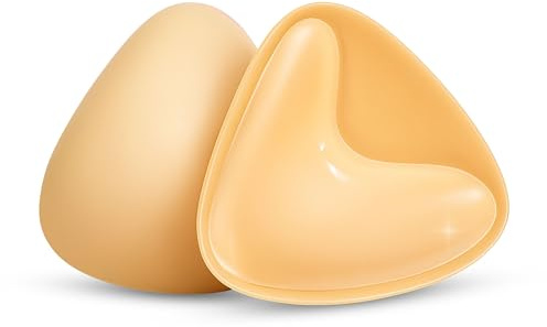 DEVOTICK Stick on bra Sticky Bra Inserts, Double Sided Sticky Bra Inserts Push Up, Reusable Bikini Padding Sport Bra, Women's Adhessive Sticky Bra Pads (S)