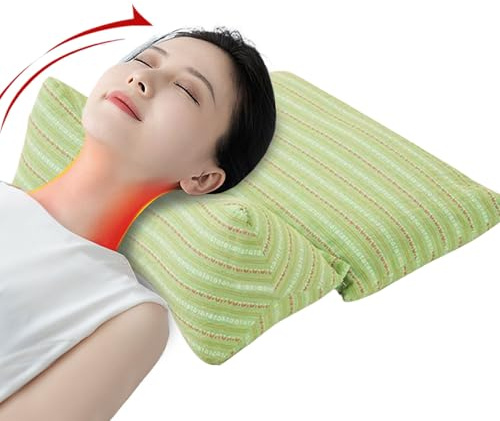 Coussin de nuque en sarrasin - Rouleau de sommeil ferme - Aide au voyage hypoallergénique | Coussin pour la relaxation de la colonne vertébrale ou les séances de yoga, outil de soutien thérapeutique