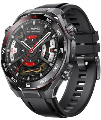 HUAWEI Watch Ultimate 2 Smartwatch, Sportuhr mit GPS, 20 ATM, Schwarz