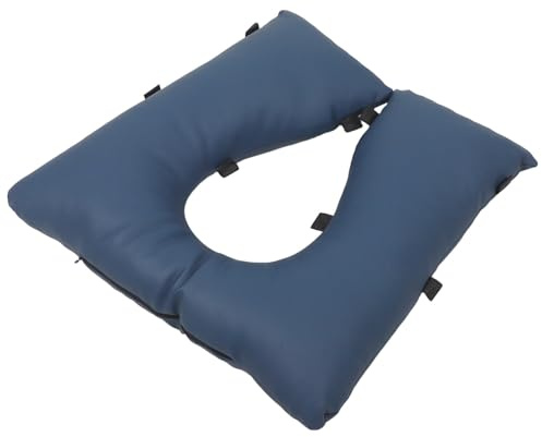 COHEALI Asiento Acolchado Wc Cojín para Asiento de Inodoro, Esponja y Pu, Alargado, Extraíble y Lavable, para Hogar y Viaje, para Personas Mayores y Ancianos
