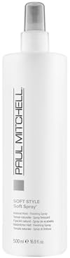 Paul Mitchell Soft Spray, Natural Hold, Touchable Finish Hairspray, For All Hair Types, 16.9 fl. oz