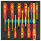 Draper 63379 VDE Screwdriver 11 Piece Set in 1/2 Eva Insert Tray , Blue