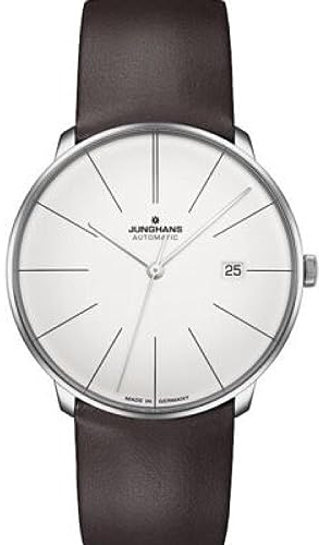 JUNGHANS Automatik Herrenuhr Meister Fein mit Lederband 027/4152.00
