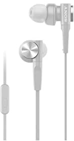 Sony MDRXB55APW.CE7, Auricolari in-ear Extra Basse con microfono per telefonate (Bianco)