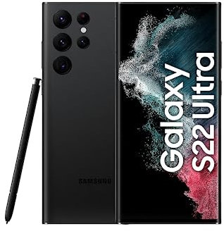 Samsung Galaxy S22 Ultra 5G Mobile Phone 512GB SIM Free Android Smartphone Phantom Black