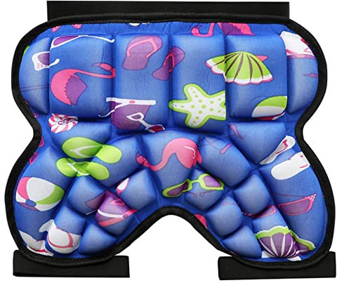 PRELGOSP Kinder Protektorenhose Snowboard, Extremsport 3D Steißbein Protektor, Anti-Drop Snowboarding Protective Gear für Den Skirochenlaufskifahren-Hockeyfußball,Blau