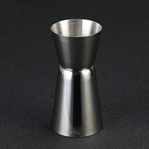 Samnuerly Cóctel de Acero Inoxidable Single Double Shot Short Drink Liquor Jigger Cup Bartender Kit Bar Tool (Size : 30X50ml) (25x50ml)