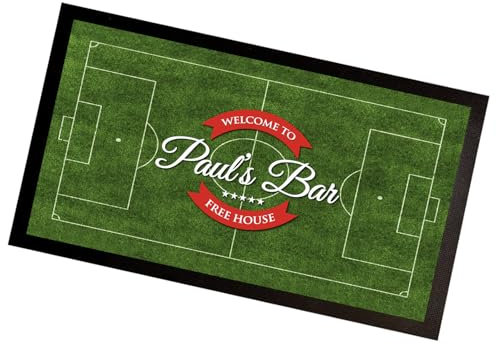 Personalisierbare Barläufermatte – mit Ihrem Namen Bar – Sportbar Bar Läufer Matte Home Bar Zubehör