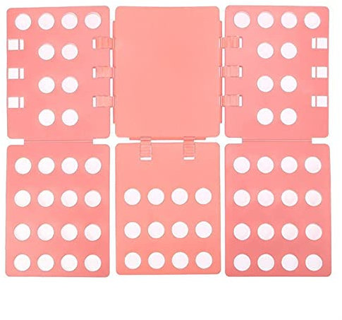 BORSAD T-Shirt Kleidung Ordner T-Shirt Faltbrett Falten Wäscherei Organizer Einfach Und Schnell Für Kinder Und Erwachsene,Um Kleidung Zu Falten (Farbe : Rosa-1, Size : Erwachsene Modelle)