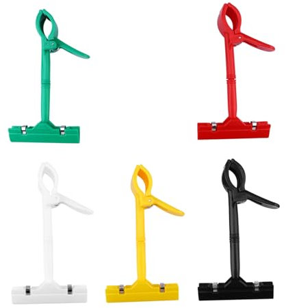 FUNOMOCYA Display Etiketten Clips 5 Stück Verstellbare Plastikschildclips Für Preiskartenclip Etikettenklemme Supermarktbedarf
