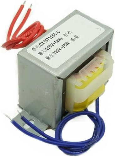 CXXSW [Replacement] Transformador de Potencia EI de 20 VA/W, Transformador Elevador de 220 V a 380 V, Salida monofásica de 380 V