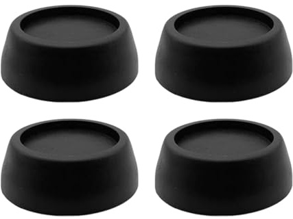 4Pcs Rubber Washing Machine Vibration Pads, Universal Anti Vibration Feet Pads for Washing Machine, Rubber Shock Absorber Mat for Dryer, Wash-ing Machine Feet, Prevent Noise & Slips