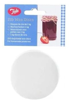 2lb Wax Discs – Pack of 200 Disposable Seals for Homemade Preserves, Jams, Jellies, and Chutneys Wax Circles for 1kg Jars to Keep Contents Fresh and Protected