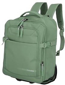 Travelite KICK OFF Sac à dos pour ordinateur portable 15,6 Bagage à main Sac à dos avec roulettes et barres télescopiques Sac à dos de voyage polyvalent 30 x 40 x 20/23 cm, 24/28 l