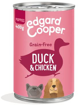 Edgard & Cooper Ente und Huhn mit Banane, Mango und Erbse für Welpen