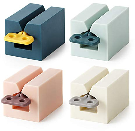 Wudong 4 Pcs Rolling Tube Toothpaste Squeezer, Toothpaste Dispenser Toothpaste Seat Holder Tube Squeezer for Toothpaste Mustard Ketchup Cosmetic Oil Cream