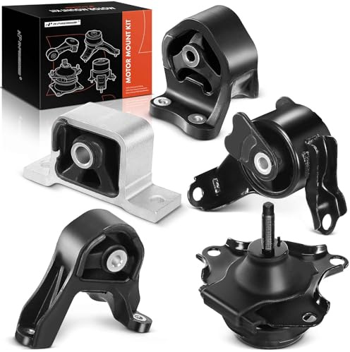 A-Premium 5PCS Engine Motor Mount and Transmission Mount Set Compatible with Honda CRV 2002 2003 2004 2005 2006 L4 2.4L, 4WD Automatic Transmission