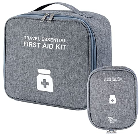 2stk Medikamententasche, Reiseapotheke Tasche, Erste Hilfe Tasche Leer