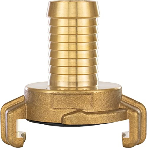 Poppstar mässing, snabbkoppling 3/4 tum (Geka-systemkoppling) slanganslutning för 19 mm slang-innerdiameter