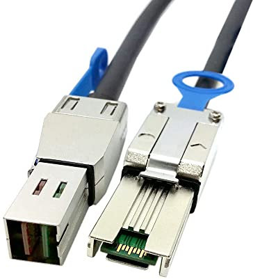 CY Mini SAS 4X SFF-8088 vers Mini SAS haute densité HD SFF-8644 Câble externe Raid pour serveur de données 50 cm