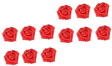 HOMSFOU 200 STK Mini-schaumrose Babyblaue Blumen Rote Rosen Künstliche Rosenköpfe Individuell Rosenköpfe Aus Seide Rosen Künstliche Blumen Blütenköpfe Aus Schaum Geschenk Die Blumen