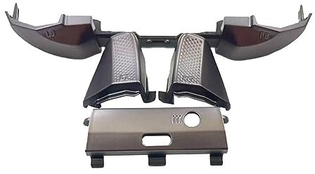 Meijunter Boutons de Remplacement LB RB LT RT, Pare-Chocs Bouton de Gâchette Compatible avec Xbox Elite Wireless Manette Series 2, Gris Argenté