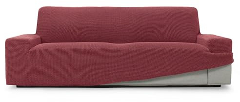 SOFASKINS® super elastischer überzug, Sofabezug 3 sitzer, atmungsaktiv, bequem und langlebig, Sofa überzug, Einfach anzubringen, Maße (180-230Cm), Farbe Dunkle Fuxie