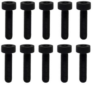 RISON-Titanium Zylinderschrauben M2x3mm, 10 Stück GR2 Titanschraube Standard DIN912, Vollgewinde Zylinderkopfschrauben Inbusschrauben, Zylindrisch Sechskant Kopf Schrauben