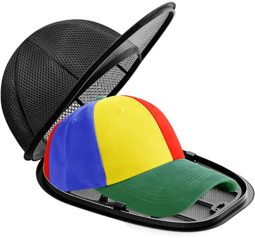 Fododo 1 rondelle de chapeau pour casquettes de baseball, rondelle de casquette de balle pour machine à laver avec sac en maille, nettoyeur de chapeau pour adultes et enfants