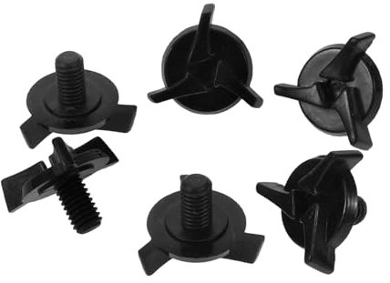 HAWILLOSCH 6St Schrauben für Offroad-Helm Zubehör für Helmvisiere Helmteile Motorradhelm Schrauben Helmvisierschrauben Ersatzteile für Motorradhelme Helm-Ersatzschrauben Plastik Black