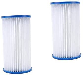 Parliky 2pièces Filtre à Cartouche De Remplacement pour Piscine Plastique Compatible avec Utilisable Et Lavable pour Piscine Spa Et Gonflable