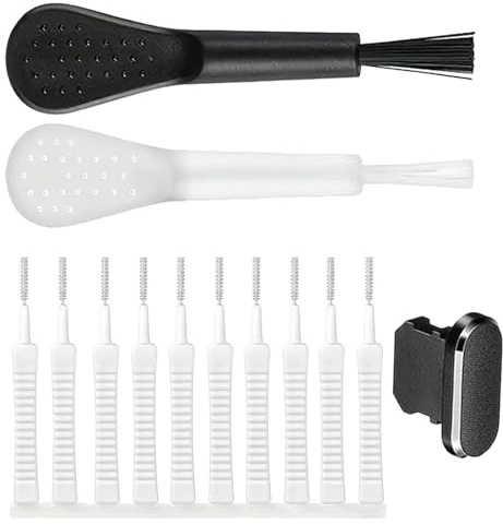 13 x telefonladdningsport rengöringsset, telefonanslutning rengöringsset, telefon laddningsport rengöringsset, USB C mobiltelefon rengöringssats, återanvändbar rengöringsborsthandtag,