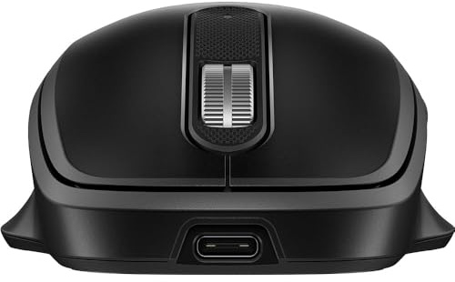 HP 515 - Maus - vollständig, ultraschnell aufladbar - 5 Tasten - kabellos - 2.4 GHz - kabelloser Empfänger (USB) - Schwarz
