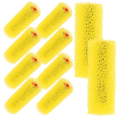 GETAJGHSD 10 Teilige Walzenbürste, Schaumstoff Strukturmalerei, Strukturmalerei, Trockenbau Strukturpinsel, Strukturrollen Für Wände, Deckenstrukturrolle, Orangenhaut Strukturrolle,