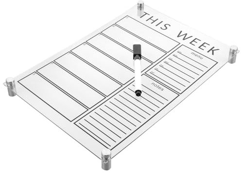 SHINEOFI Wochenerinnerungstafel Löschbarer Kalender Memotafel Planungstafel Für Zuhause
