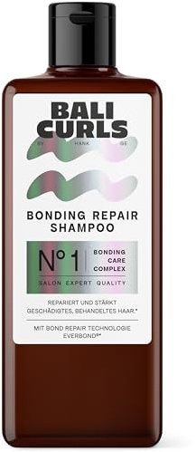 Bali CURLS Bonding Repair Shampooing N°1 - Shampooing Réparateur pour Cheveux Abimés - Soin des Cheveux en Profondeur - 200 ml
